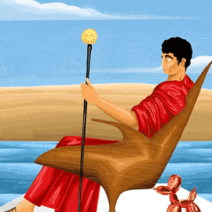 The Emperor Tarot Charm