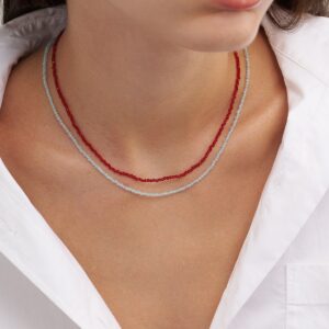 Granada Red Crystal Necklace