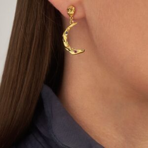 Melies Stardust Moon Earrings