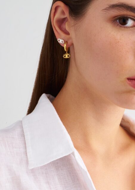 Eye Mini Hoops