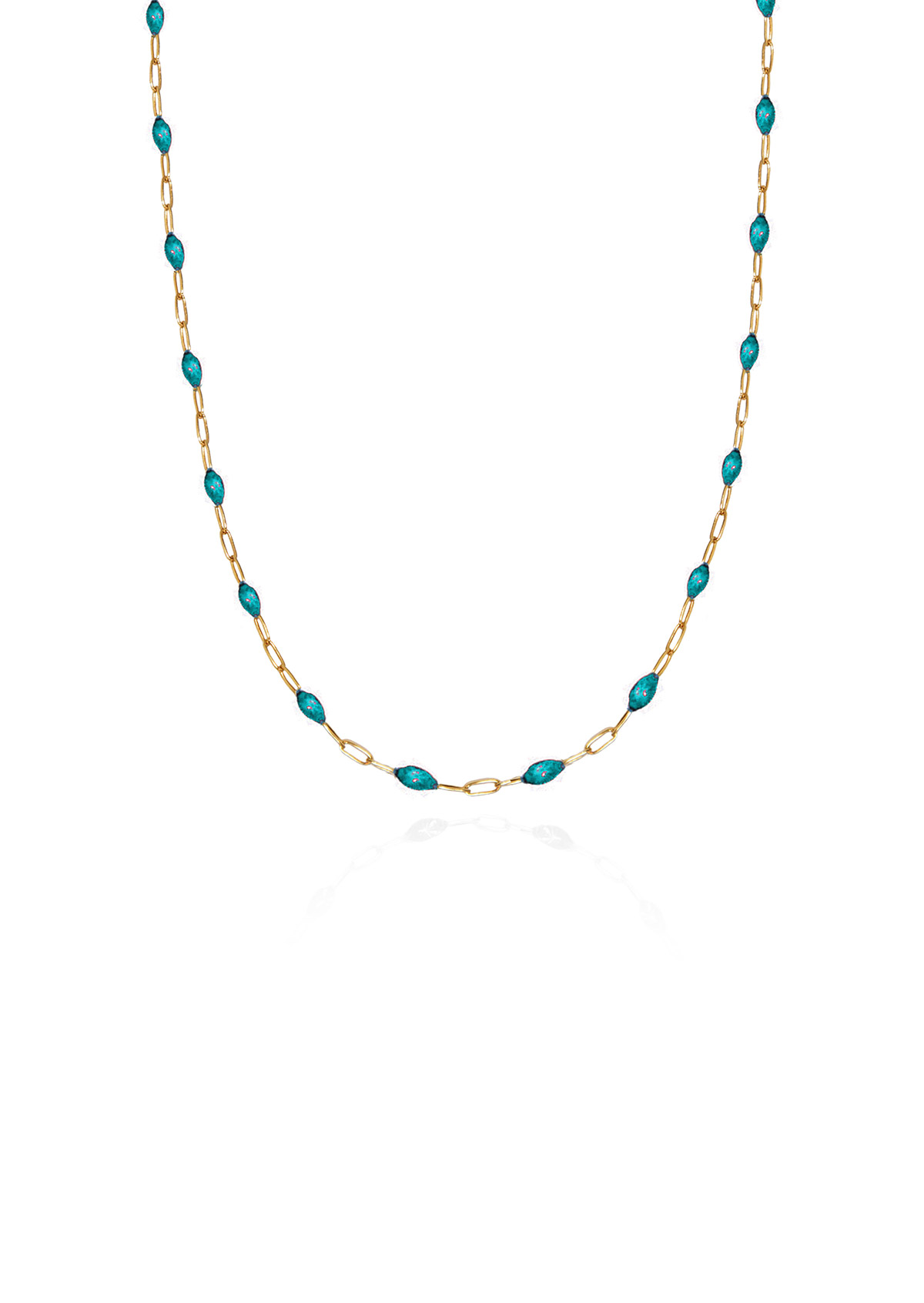 Turquoise Enamel Chain Turquoise Enamel Chain