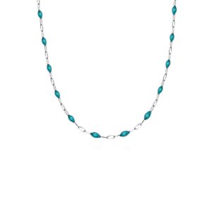 Turquoise Enamel Chain