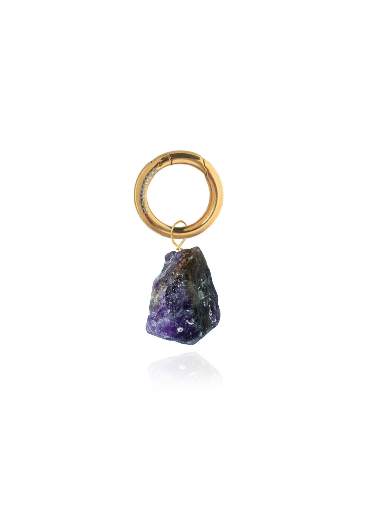 Purple Amethyst Keyring Purple Amethyst Keyring