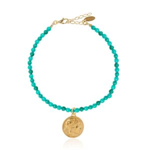 Athéna Turquoise Howlite Bracelet