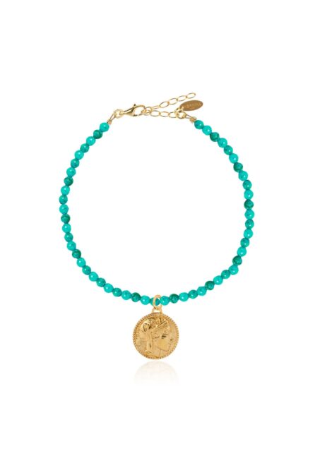 Athéna Turquoise Howlite Bracelet