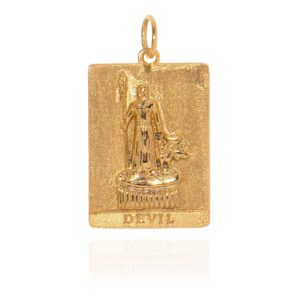 Devil Square Tarot Charm