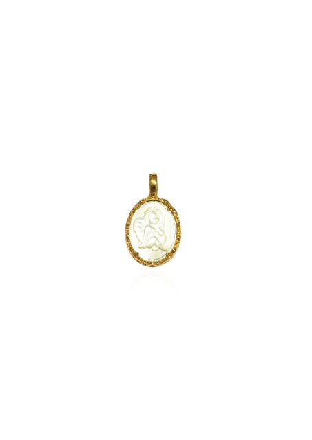 Eros Cameo Pearl Charm