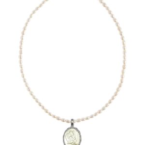 Eros Cameo Pearl Necklace