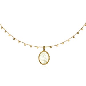 Eros Cameo Pearl Kuduni Necklace