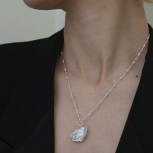 Galini Arabian Pearly White Nights Chain Silver