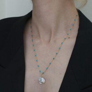Galini Pearl Arabian Aqua Nights Chain
