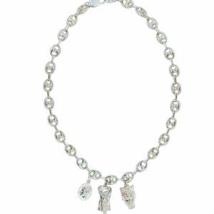 Greek Godesses Theta Necklace Silver