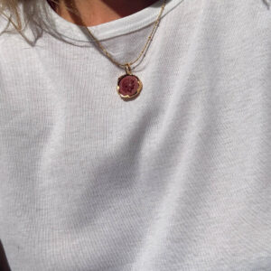 Athéna Cameo Jasper Kronus Necklace