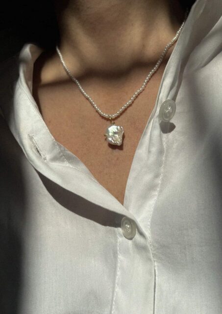 Galini Vintage Pearl Necklace