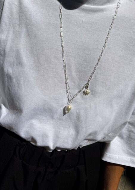 Sun Mini Clip On Lost Sea Diamond Cut Necklace