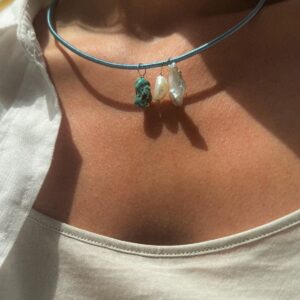 Summer Charms Blue Rope Necklace