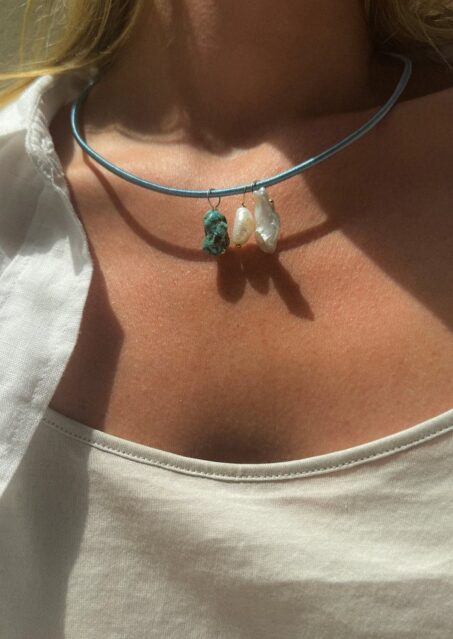 Summer Charms Blue Rope Necklace