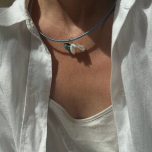 Summer Charms Blue Rope Necklace