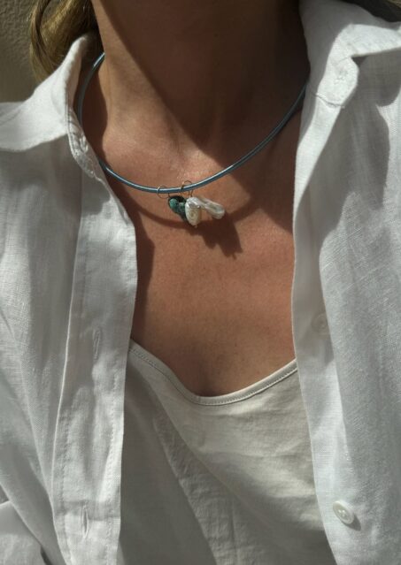 Summer Charms Blue Rope Necklace Summer Charms Blue Rope Necklace