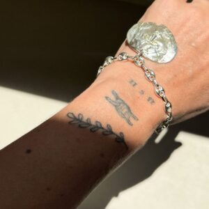 Nikolaos Theta Bracelet Silver