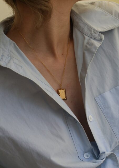Angel Rectangular Thin Chain
