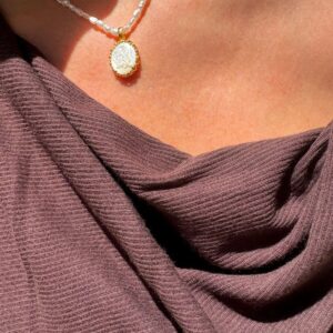Eros Cameo Pearl Necklace