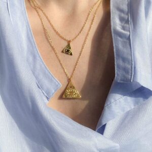 KRESSIDA LARGE PYRAMIS NECKLACE