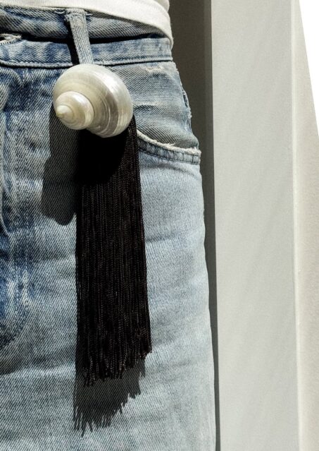 Ursula Tassel Brooch Choco