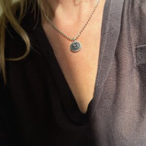 Leon Cameo Hematite Sylvia Necklace