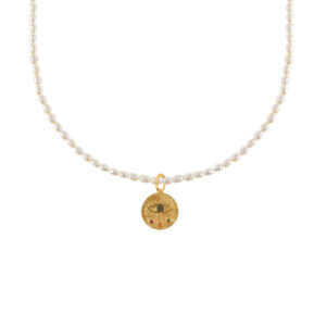 Kressida Mini Oval Pearl Necklace