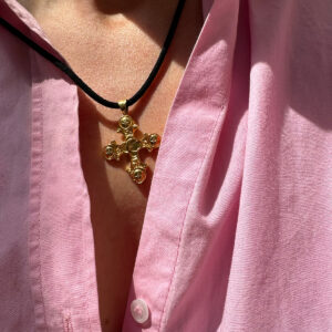 King Neptune Statement Suede Necklace