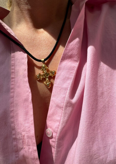 King Neptune Statement Suede Necklace