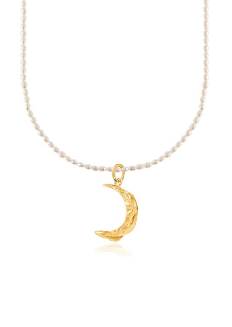 Melies Moon Oval Pearl Necklace