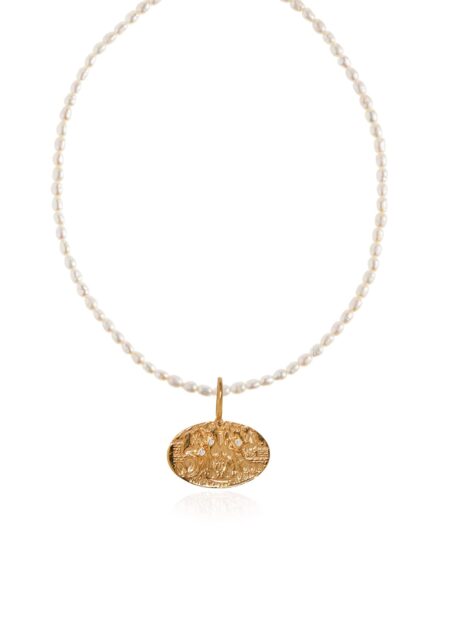 Minoas Oval Pearl Necklace