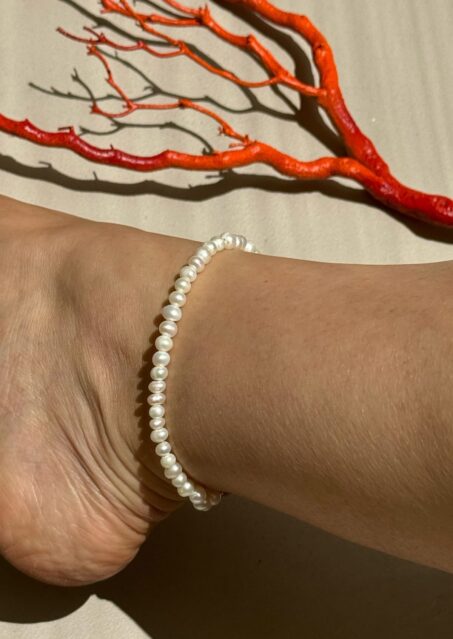 Mina Pearl Anklet
