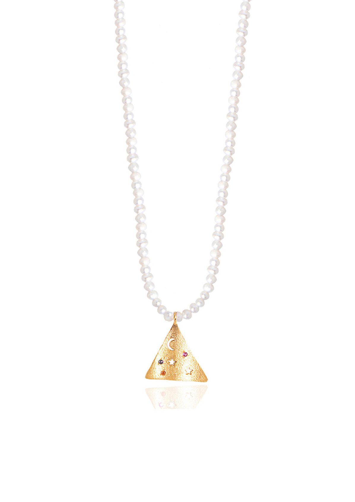 MELIES SMALL PYRAMIS VINTAGE PEARL NECKLACE