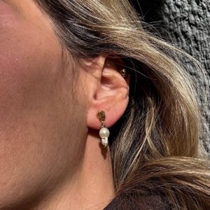 Nugget Pearl Earrings