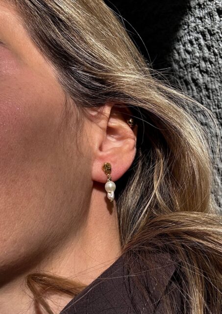 Nugget Pearl Earrings