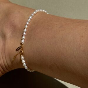 Oval Pearl Anklet