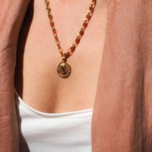Hermis Matte Theta Necklace