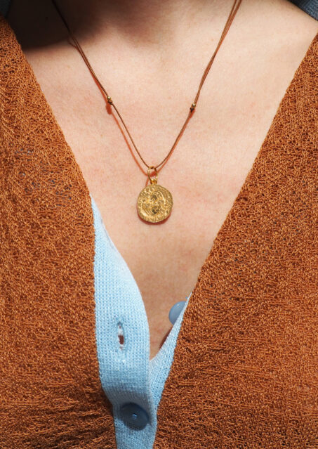 Pisces Zodiac Cord Necklace