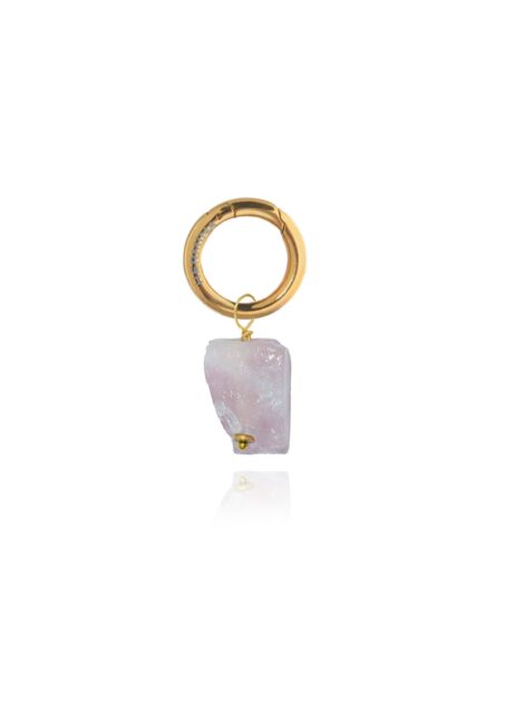 Pink Quartz Keyring