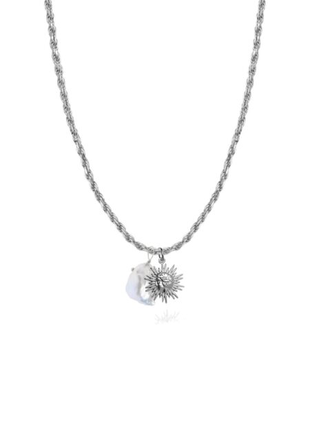 Sun In The Cloud Cord Necklace