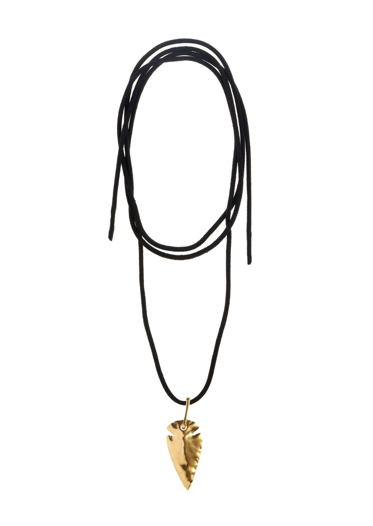 Sepia Large Ebony Suede Necklace