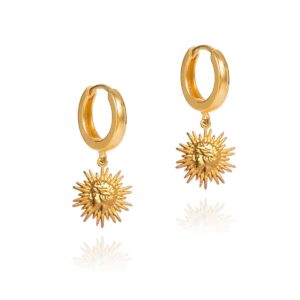 Sun Mini Slip On Earrings