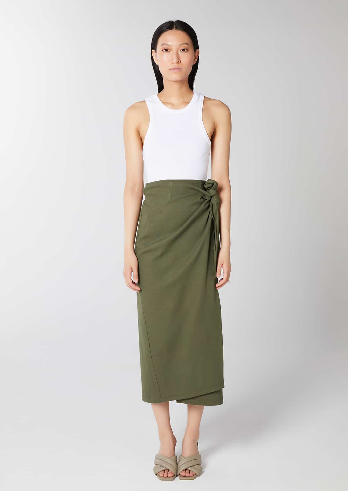 The Sarong Skirt Olive The Sarong Skirt Olive