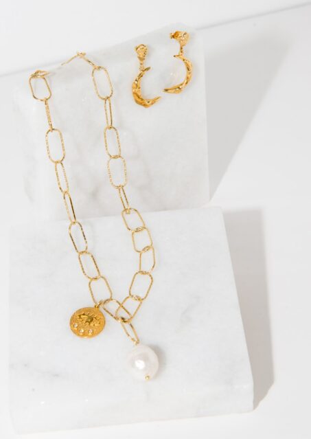 Hermina Athens Kressida Mini Lost Sea Statement Necklace