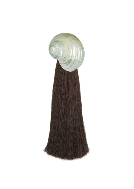 Ursula Tassel Brooch Choco