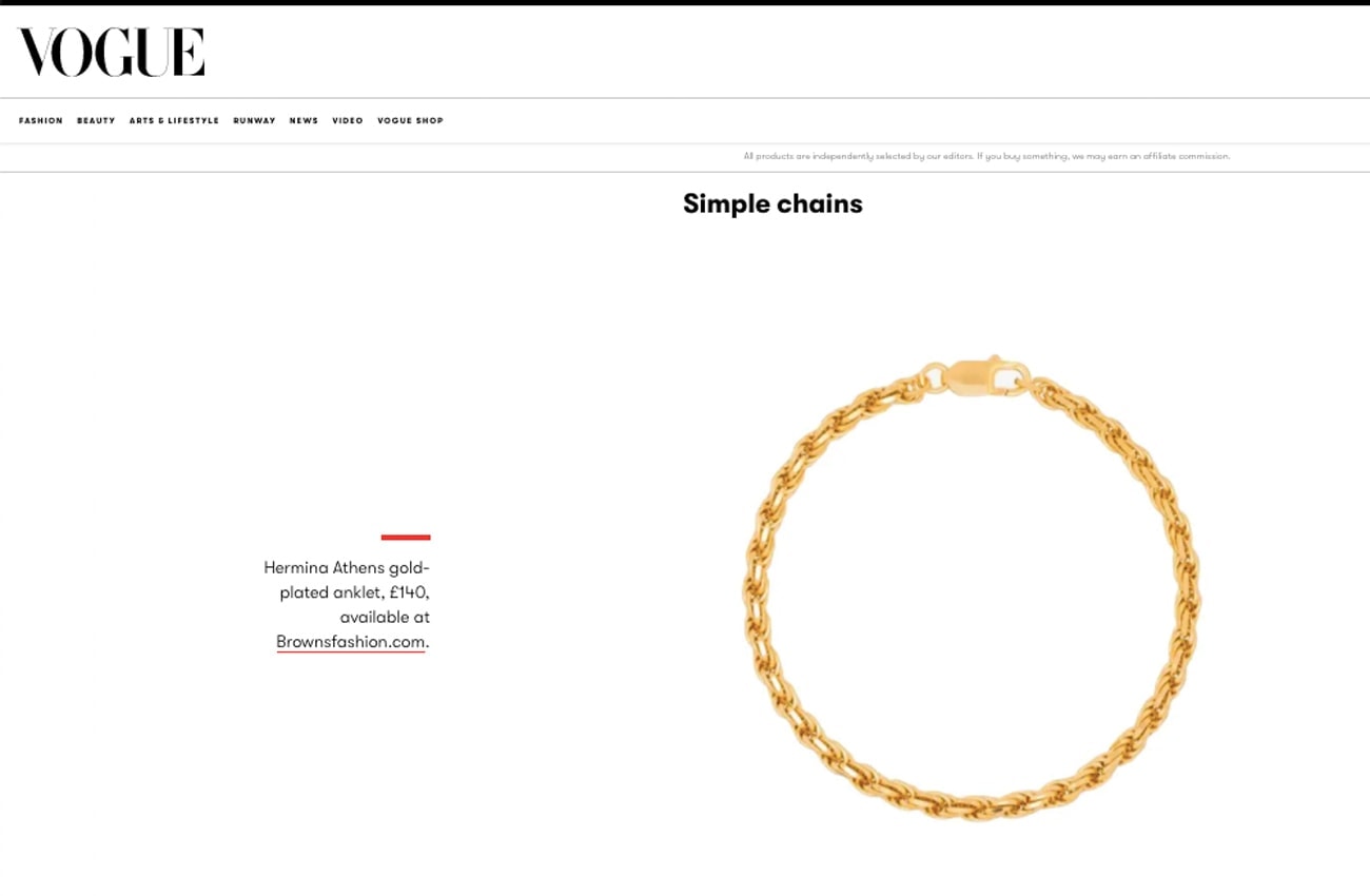 HERMINA Athens in Vogue.uk