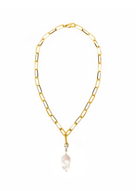 Yasemi Baroque PEARL CLIP ON Necklace